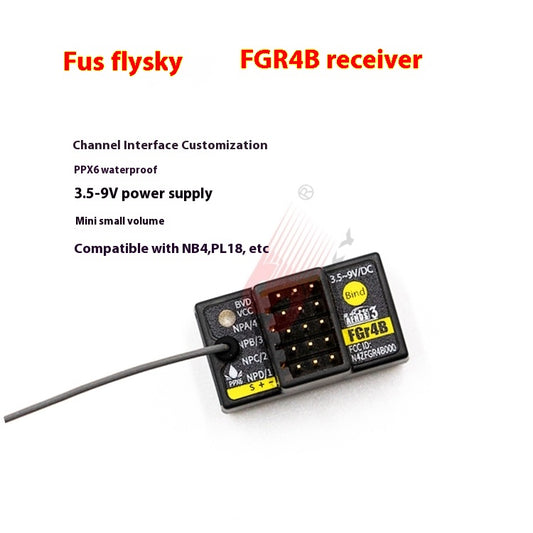 FlySky FGr4B 4CH Receiver PWM/PPM/S.BUS/i-bus2 for PL18 NB4 NB4 Lite