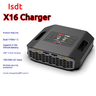 ISDT X16 2X1100W 2X20A Dual Channel Battery Charger 2-16S Lipo Battery Charger