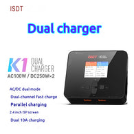 ISDT K1 AC 100W DC 250W/10Ax2 Dual Channel Balance Charger Discharger