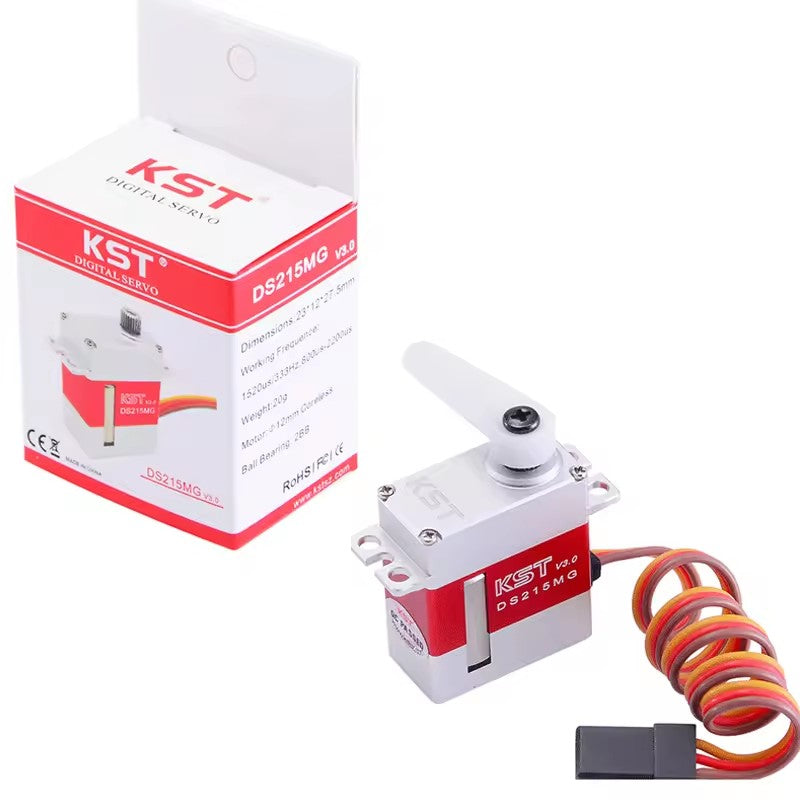 KST DS215MG V3.0 Servo Upgraded Stainless Steel Gears Micro All Metal High Torque 450-level Swashplate Digital Servo