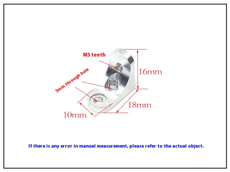 Remote Control Boat Brushless Electric Boat Small Water knife Seat - Aluminum alloy  fixing bracket L-shaped