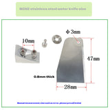 MINI-MONO Stainless steel racing low resistance single side water knife - speedboat ,O boat turn assist water fin