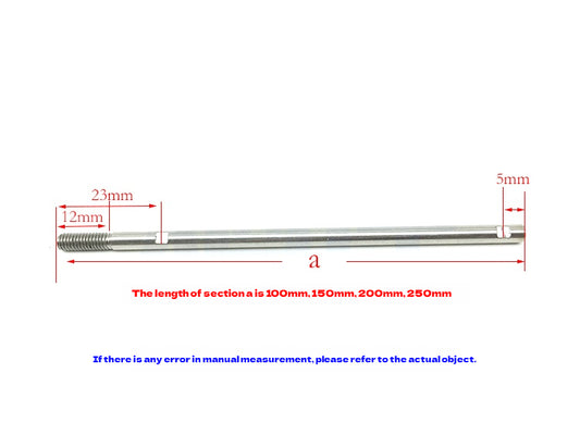 RC Boat Shaft 4mm Drive Hard Shaft 304 Stainless Steell