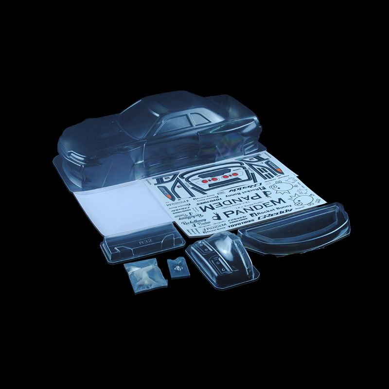 1/10 Lexan Clear RC Car Body Shell for Pandem Nissan GTR R32 200mm