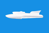 24" RC EP Epoxy Fiberglass Miss Supertest Hydroplane Scale Racing Boat Hull - White