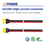 OEM Real Amass AS150U Male Female Connector Resistance Adapter Cable With Signal Pin Waterproof Plug For FPV Racing RC Drone Mo
