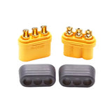 Amass MR60-M/F Male and Female with Protective Cover Plug Socket Connector Suitable for Aircraft Model Drones (5 sets)