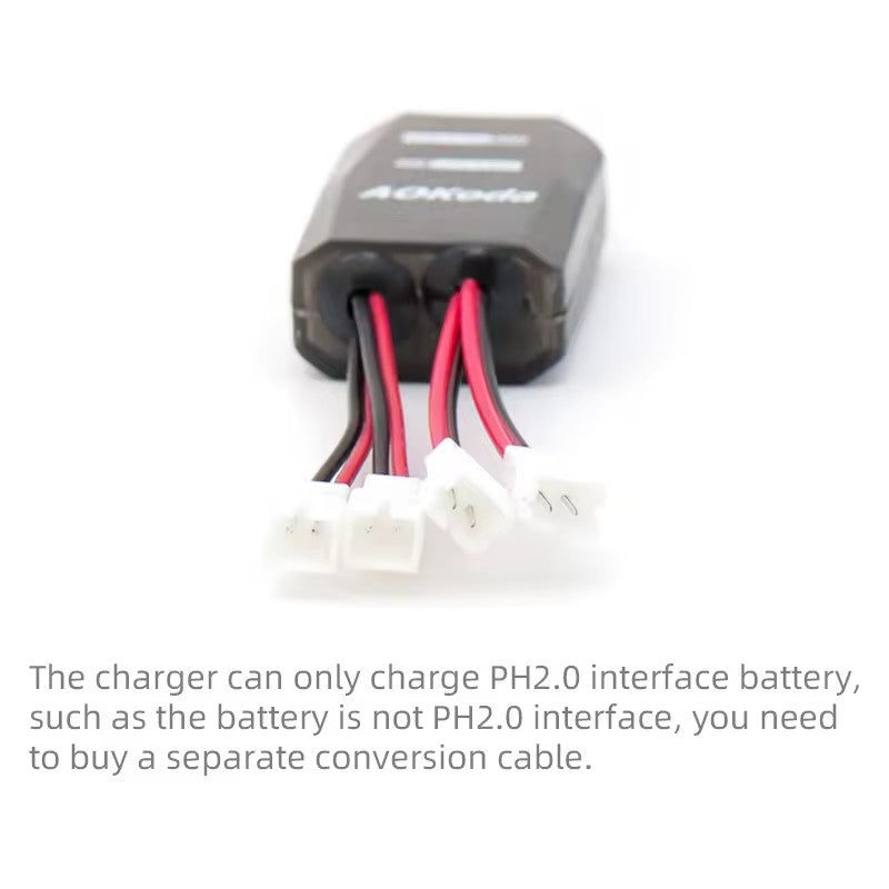 Wholesale AOKoda CX405 Battery Charger 4CH USB For 1S Lipo LiHV Battery High Quality For RC Helicopter (2 pcs)