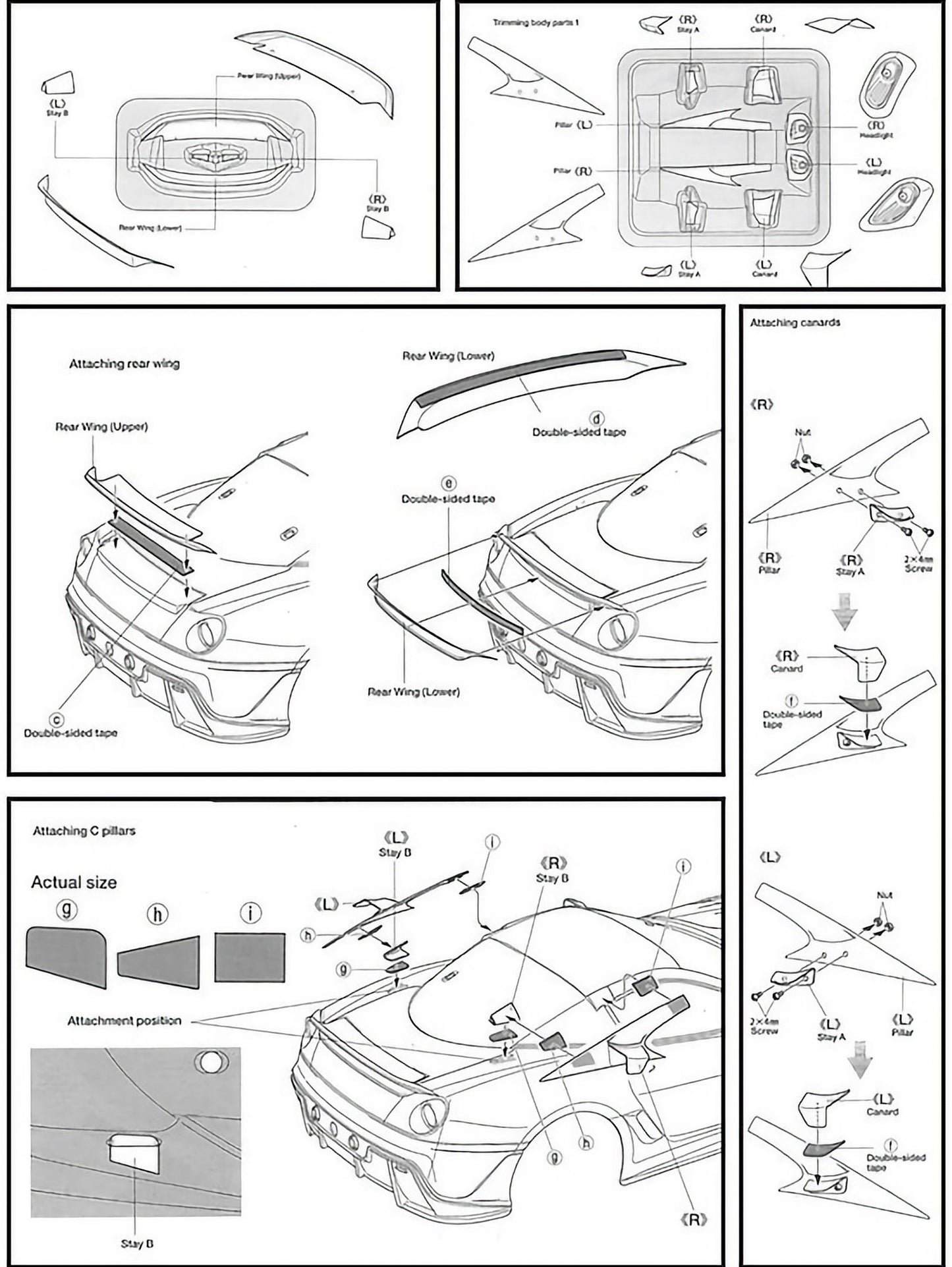 1/10 Lexan Clear RC Car Body Shell for FERRARI 599xx WT 190mm
