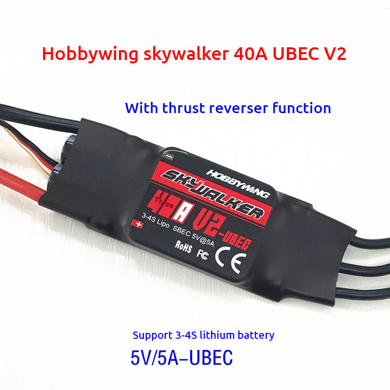 Hobbywing Skywalker 15A 20A 30A 40A 50A 60A 80A V2 Brushless ESC BEC For RC Fixed Wing