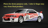 1/10 Lexan Clear RC Car Body Shell for Nissan GTR R33 Loctite   WT 190mm