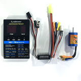 HobbyWing Ezrun 18A 2~3S Brushless ESC 1/18 RC Car 2030 18T Combo w/ Program Card