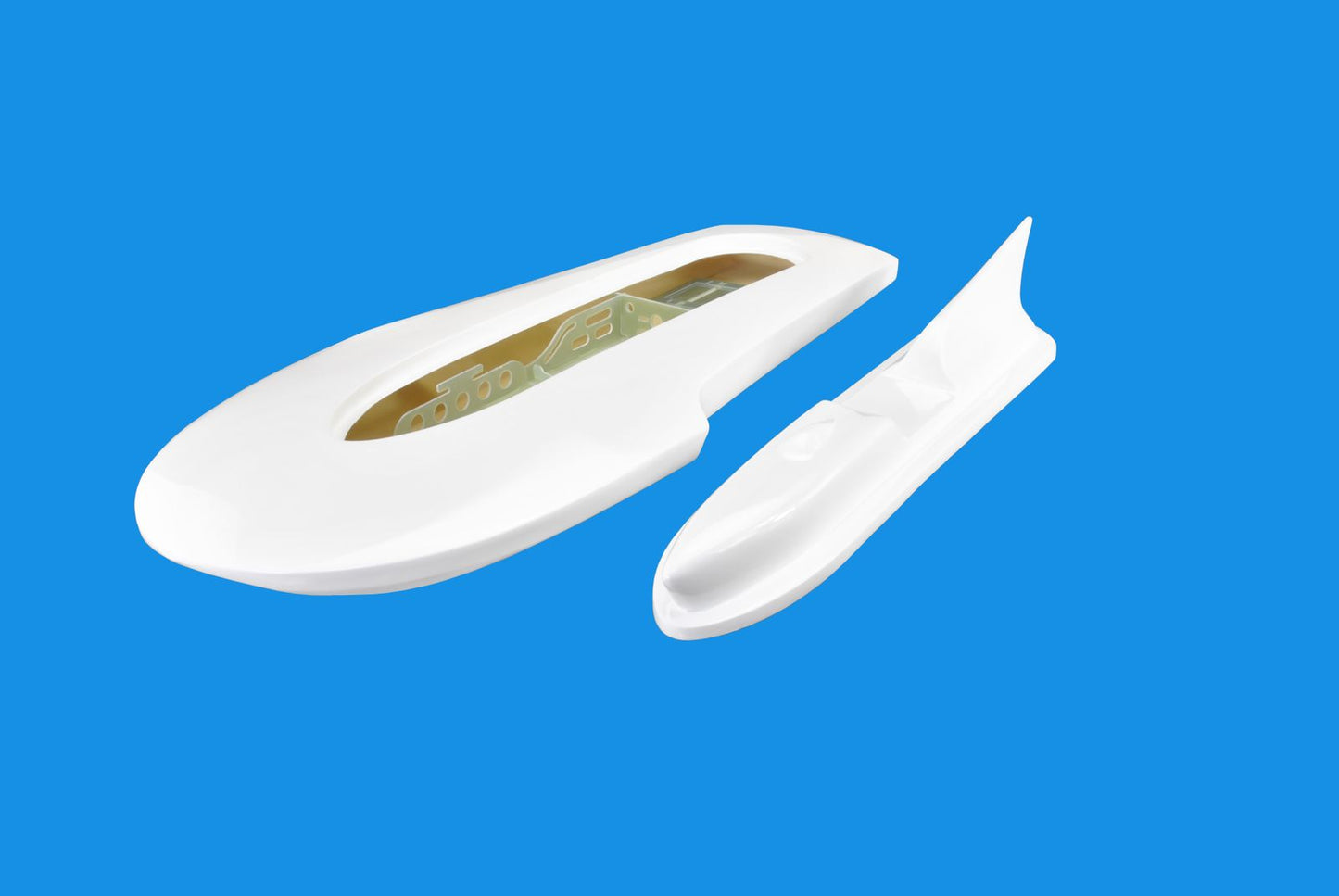 24" RC EP Epoxy Fiberglass Miss Supertest Hydroplane Scale Racing Boat Hull - White