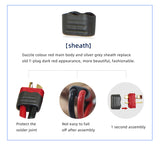 Real Amass AM-1015E T-plug Battery Connector Non-slip Plug with Sheath High Quality High Temperature Resistant Power (20 pcs)