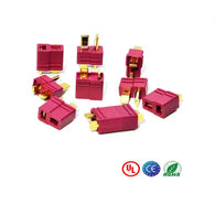 Real Amass AM-1015B T-plug Battery Connector Non-slip Plug with Sheath High Quality High Temperature Resistant Power (20 sets)