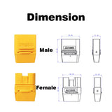 High Current Original Amass XT120 XT120-M XT120-F 2+2 Pin Plug Connector (10 pcs)