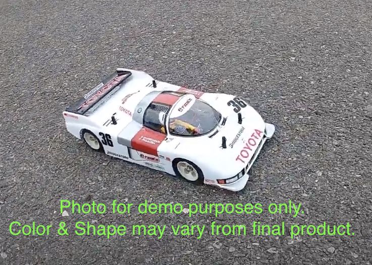 1/12 Lexan Clear RC Car Body Shell for On Road Body TOYOTA 84C 204mm