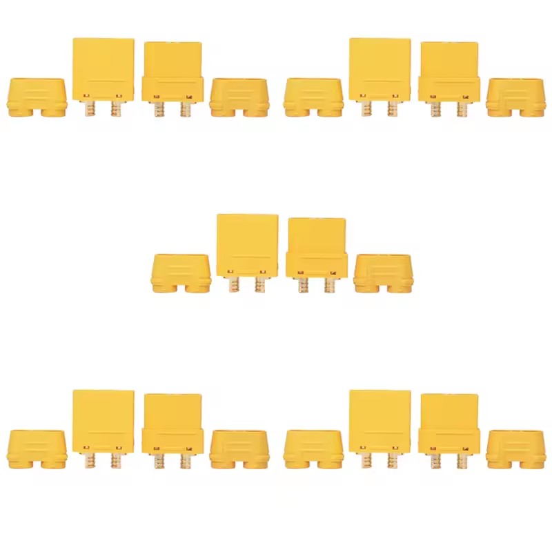 Spot wholesale Amass XT90H Male Female Low Resistance Power Connectors with Protective Sleeve 45A High Current (10 sets)