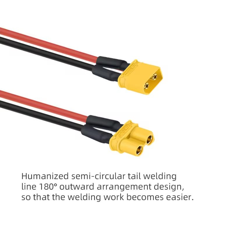 Factory price direct selling Small volume large current gold plated Yellow plug Amass 2 pin XT30U Male and female connectors (10 sets)