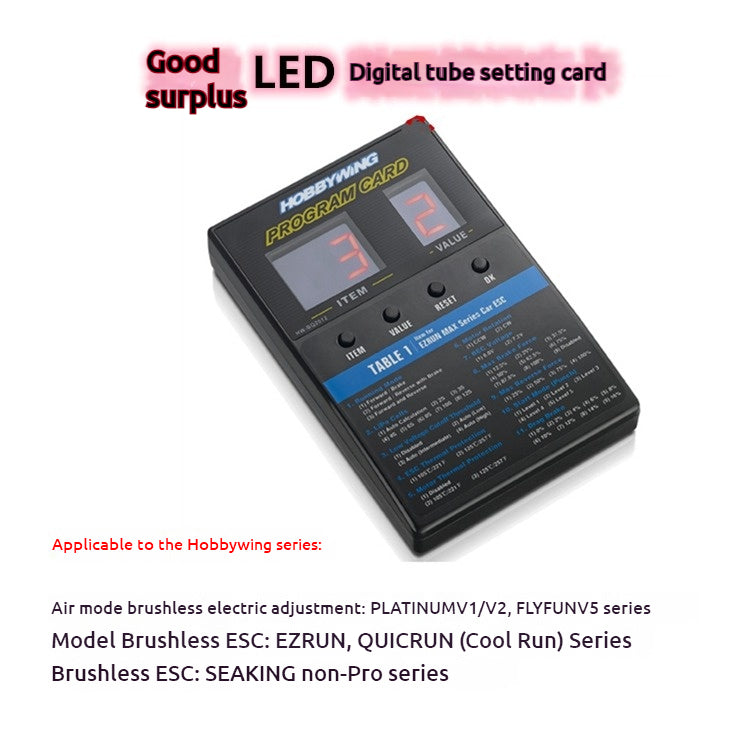 HobbyWing Ezrun 18A 2~3S Brushless ESC 1/18 RC Car 2030 18T Combo w/ Program Card