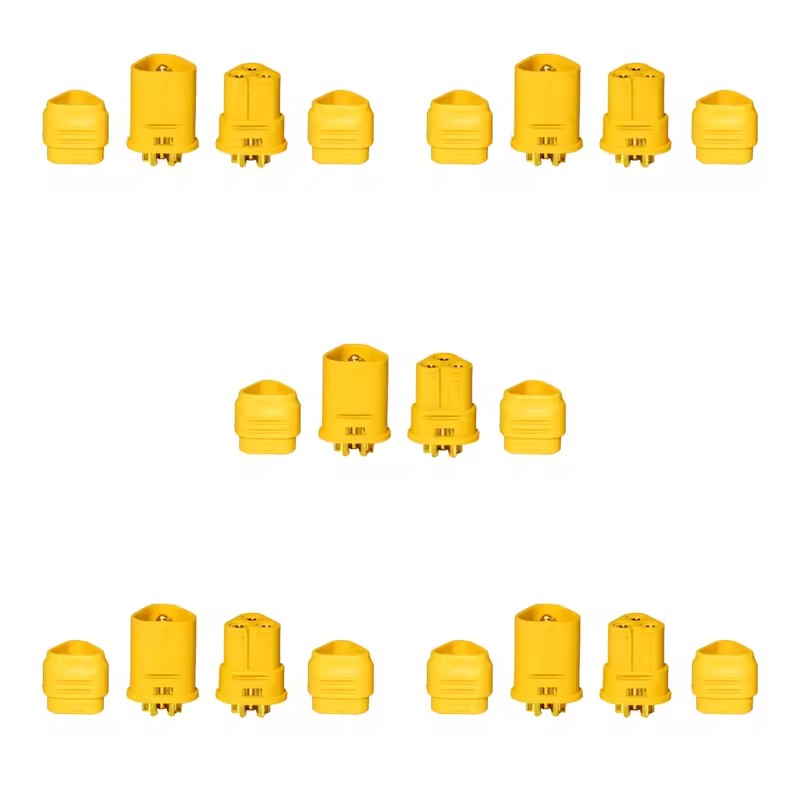 Amass MT30 Yellow Motor ESC Three-core DC Motor Plug Aeromodelling Battery Connector  (10 sets)