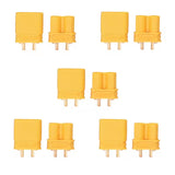 Factory price direct selling Small volume large current gold plated Yellow plug Amass 2 pin XT30U Male and female connectors (10 sets)