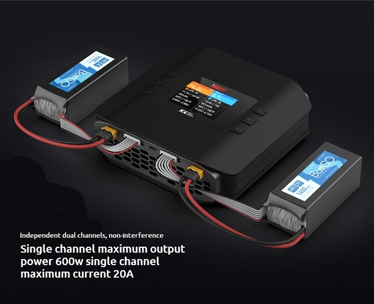 ISDT K4 1~8S Lithium Battery Smart Charger  AC 400W/DC 600W*2 Dual Mode Dual Channel