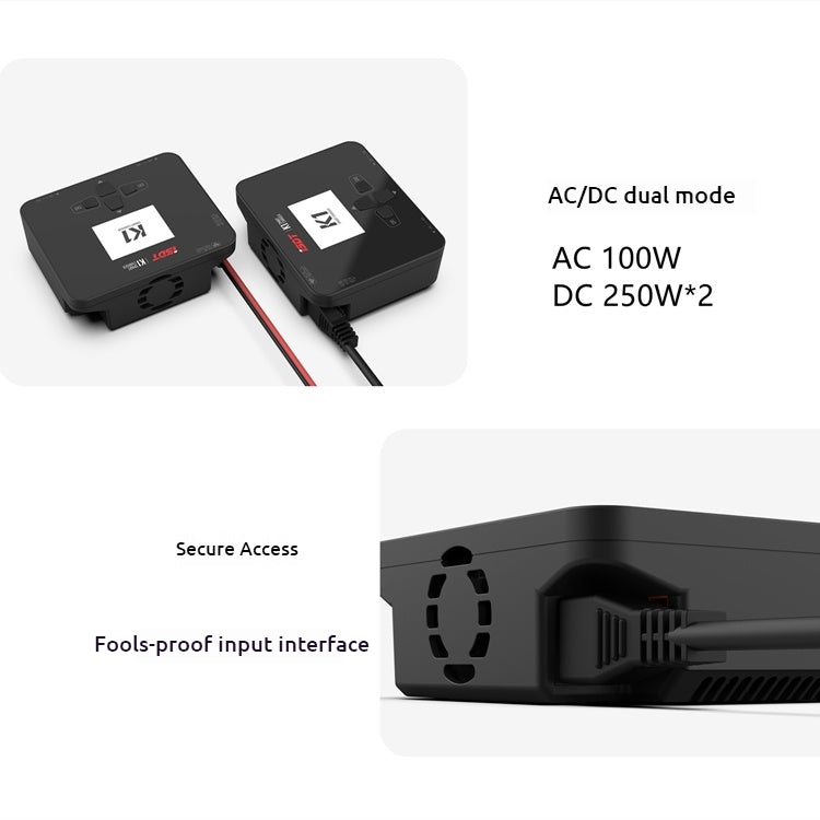 ISDT K1 AC 100W DC 250W/10Ax2 Dual Channel Balance Charger Discharger