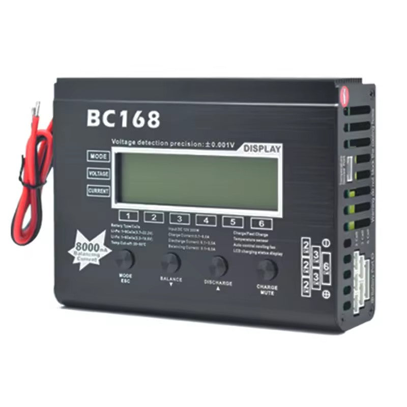 Aokda BC168 1-6S 8A 200W 8000mA Current LCD Intellective Display Balance Charge/Discharge Lipo/Lithium Battery For RC Model
