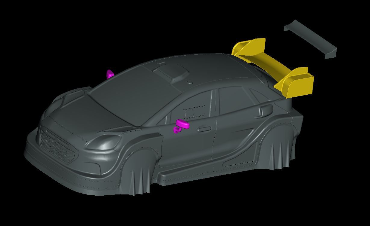 1/10 Lexan Clear RC Car Body Shell for FORD PUMA RALLY 190mm
