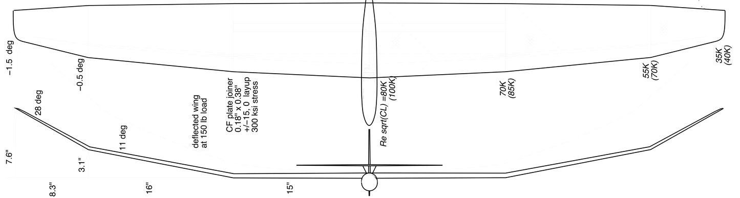 F3 / F3L RC thermal soaring glider - Ballare-T RES Glider 2m wing span FxRES