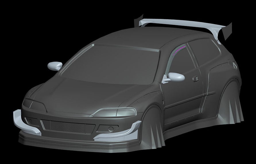 1/10 Lexan Clear RC Car Body Shell for PANDEM HONDA EG6 200mm