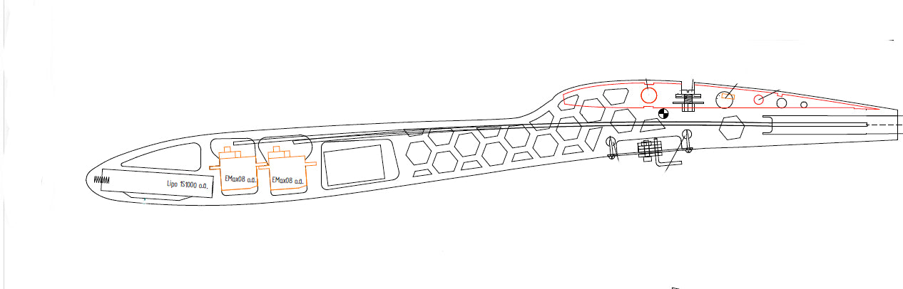 F3 / F3L RC thermal soaring glider - Ballare-T RES Glider 2m wing span FxRES