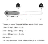 Waterproof High Torque 20kgf Metal Gear Digital Servo for Robot , RC Boat , Car