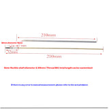 RC Boats ECO Mini-ECO Mini Hydroplane Flexible Shaft 2.35mm to M4 Shaft Sleeve (Length can be customized)