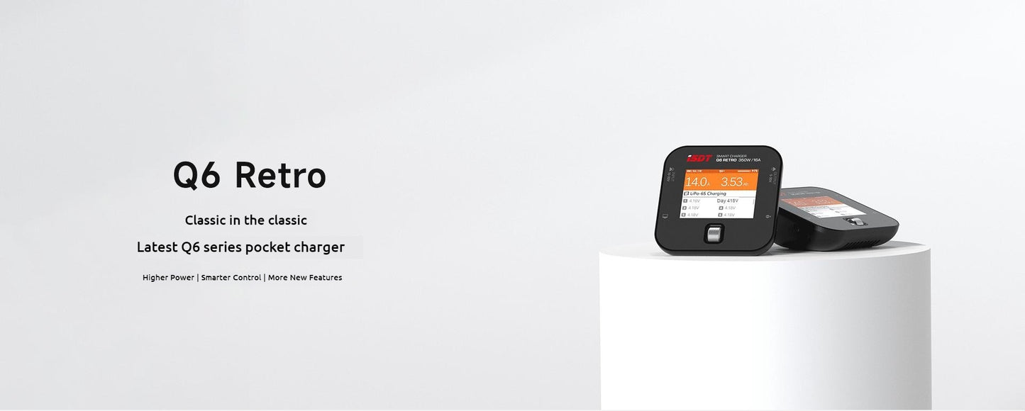 ISDT Q6-Retro 350W 16A DC Lipo Battery Balance Charger Discharger for 2-6S