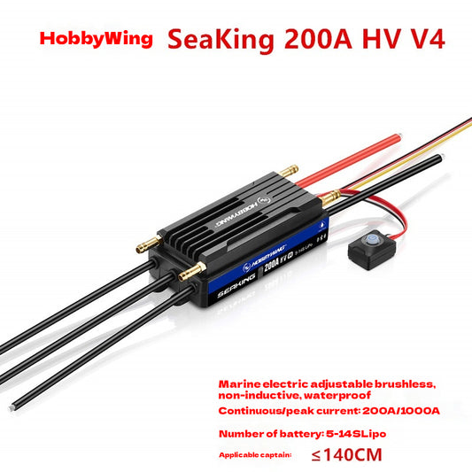 HOBBYWING Seaking ESC 200A HV V4 Brushless Waterproof For 140CM RC Boat