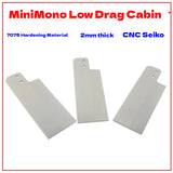MINI-MONO Rudder Blade CNC Low Resistance 7075 aluminum alloy 75*25*2mm