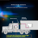 GT POWER Container Tailight system - Infrared transmission tail light DIY use with professional module