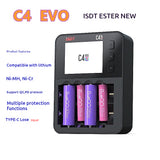 ISDT C4 EVO / C4 AIR Smart Charger For Cylindrical Battery NiMH NiCd Lithium Battery