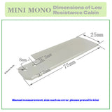 MINI-MONO Rudder Blade CNC Low Resistance 7075 aluminum alloy 75*25*2mm