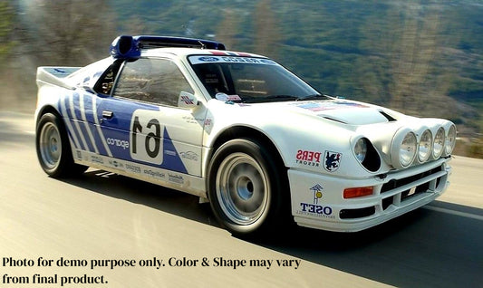 1/10 Lexan Clear RC Car Body Shell for M-Chassis MINI FORD RS200    WB 225mm
