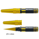 0-14mm Hole Puncher Reamer w/Sleeve Curved Scissors for RC Car Body Shell Tools