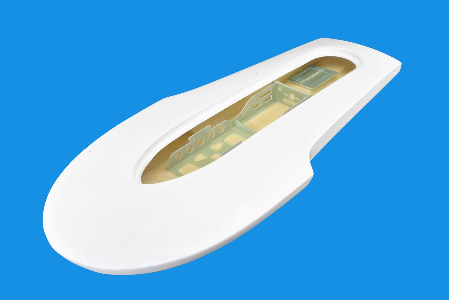 24" RC EP Epoxy Fiberglass Miss Supertest Hydroplane Scale Racing Boat Hull - White