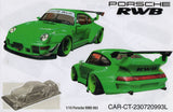 1/10 Lexan Clear RC Car Body Shell for PORSCHE RWB 993   F:195mm, R:205mm