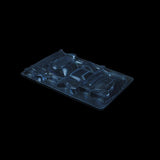 1/10 Lexan Clear RC Car Body Shell for PORSCHE RWB 993 Body Wide Kit Clear Lexan