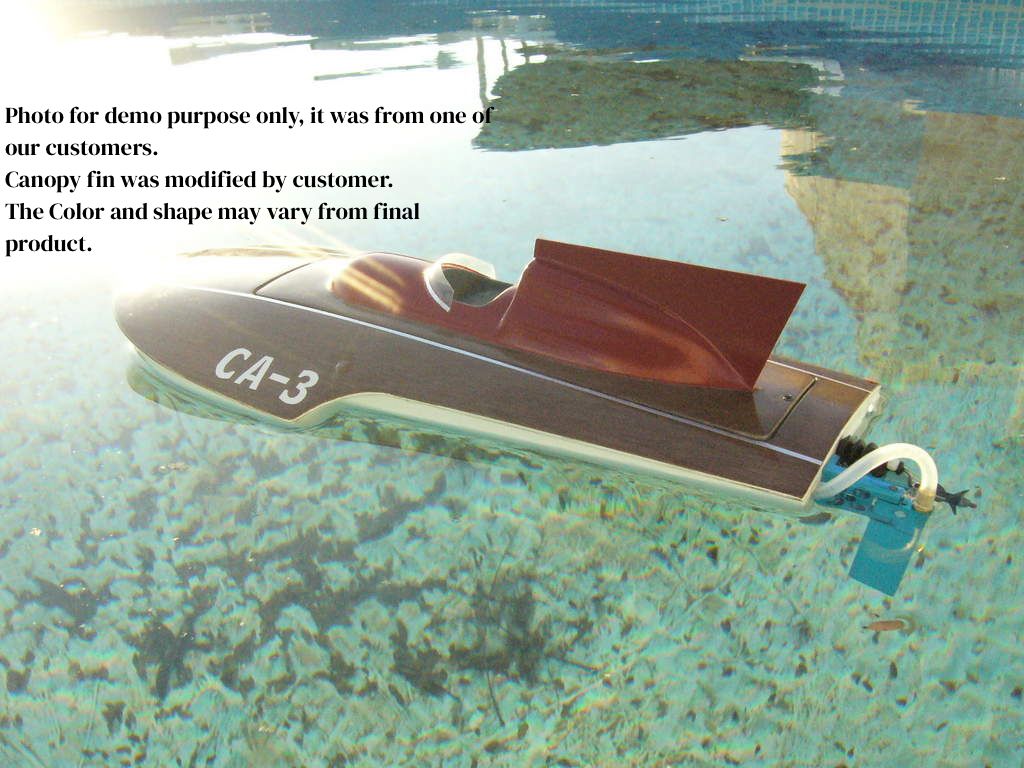 Pre-owned 15.6" RC EP Fiberglass Mia Hydroplane Scale Racing Boat Hull