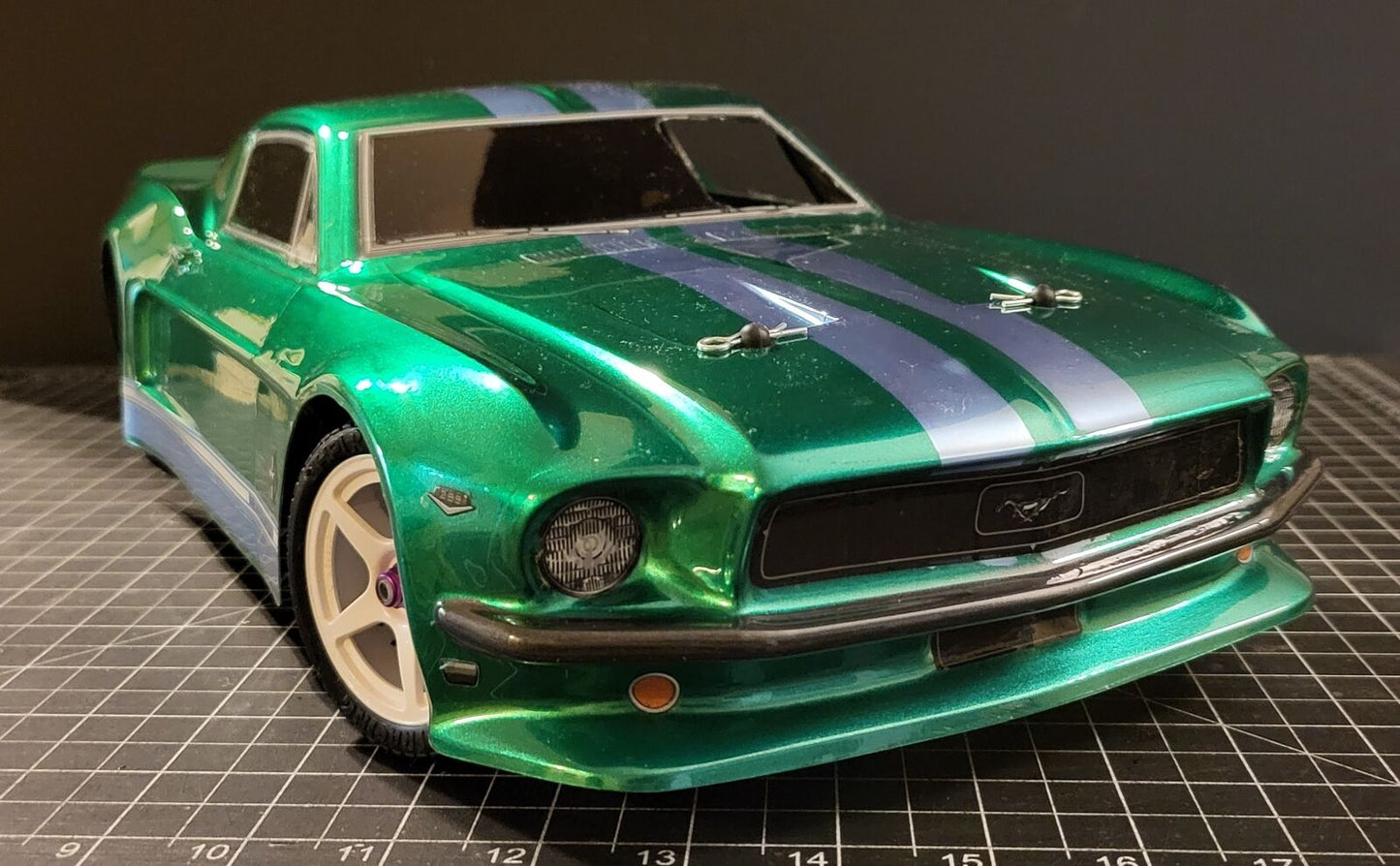 1/10 Lexan Clear RC Car Body Shell for 1968 FORD MUSTANG FASTBACK  200mm