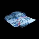 1/8 Lexan Clear RC Car GT Body Shell of BMW M3 E30 with WB 360mm