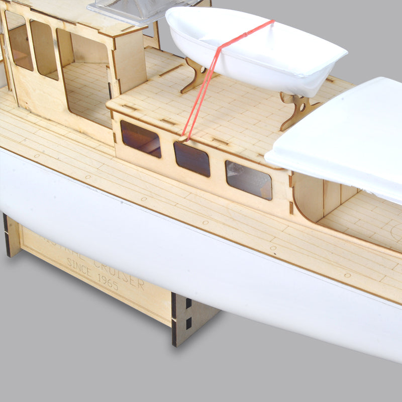 RC model boat Mistral motor yacht - FRP Hull and Plywood Boat Kit (DIY Boat)